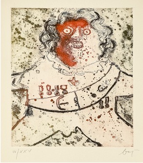 Ets-collage van Enrico Baj  (ITA)
